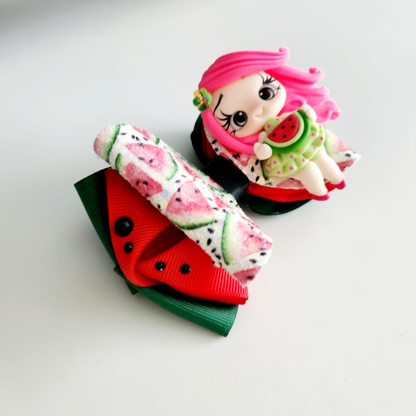 Watermelon Girl Hair Bow
