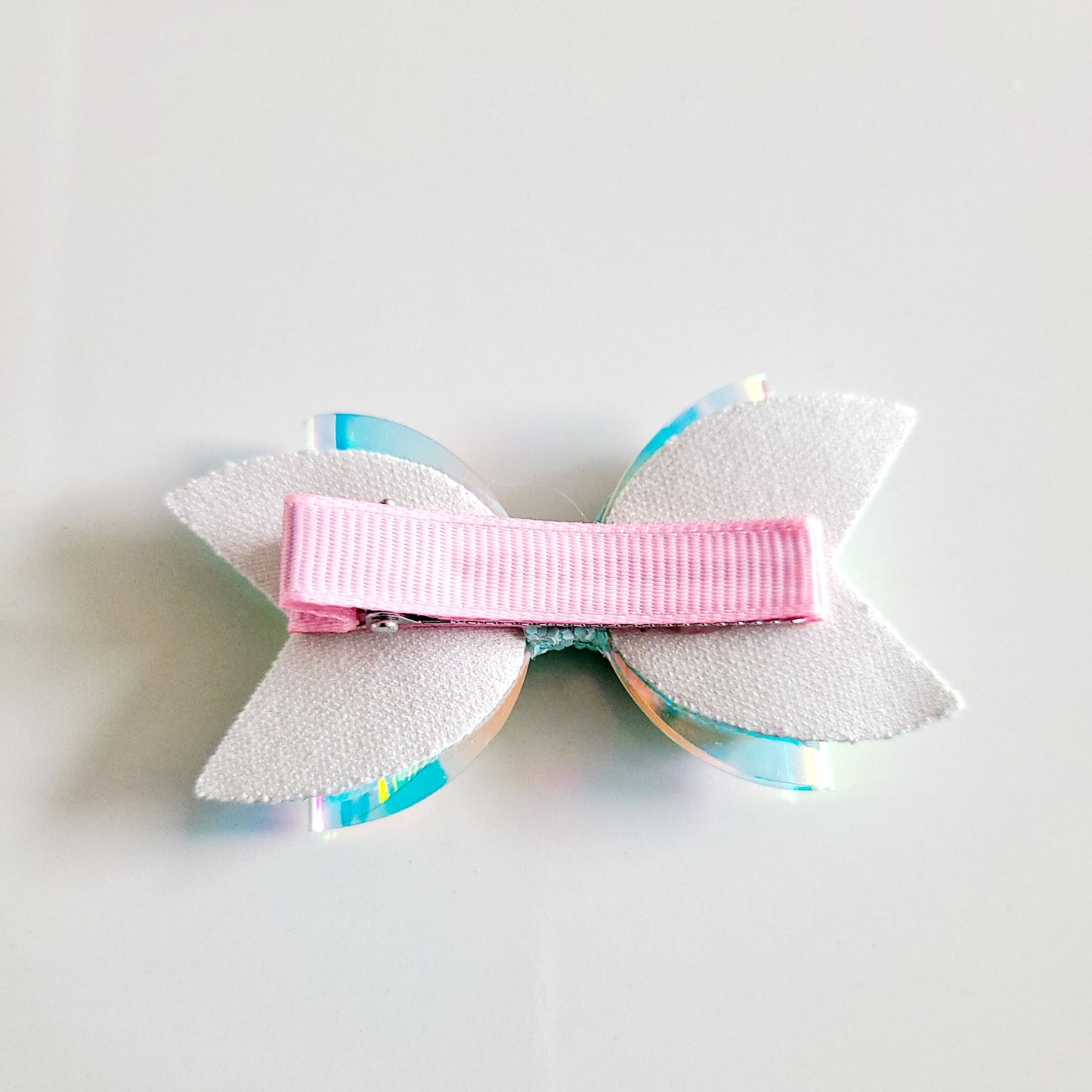 Gitter Hair Bow - Pastel Green