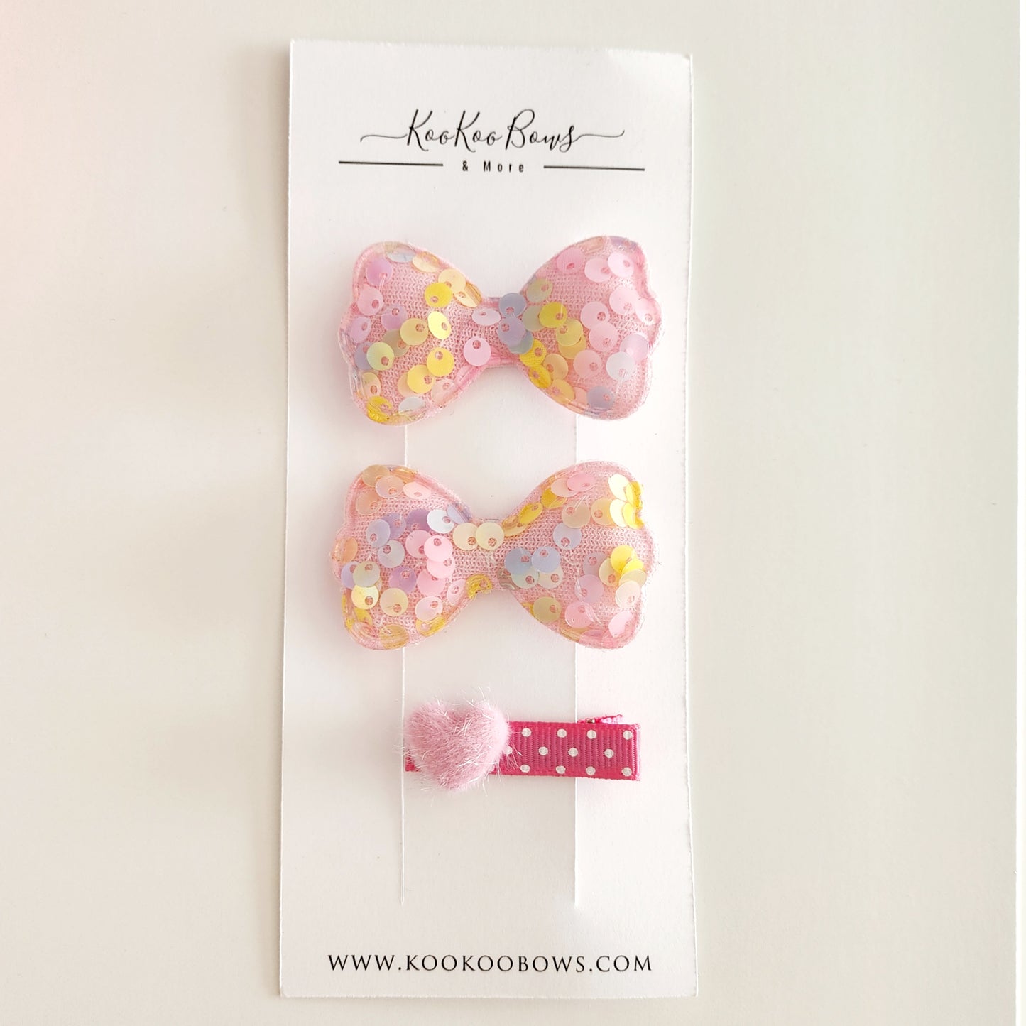 Heart Hair Clip Set