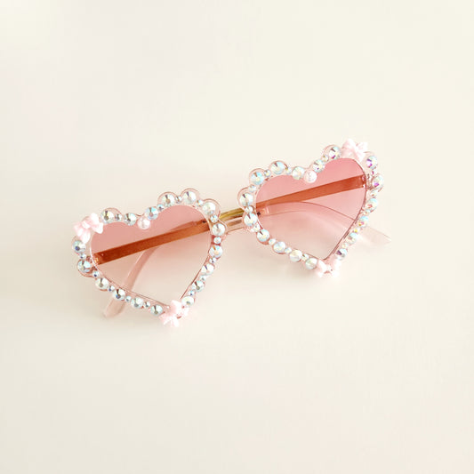 Heart Sunglasses - Pink
