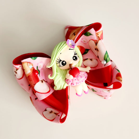 Apple Girl Hair Bow