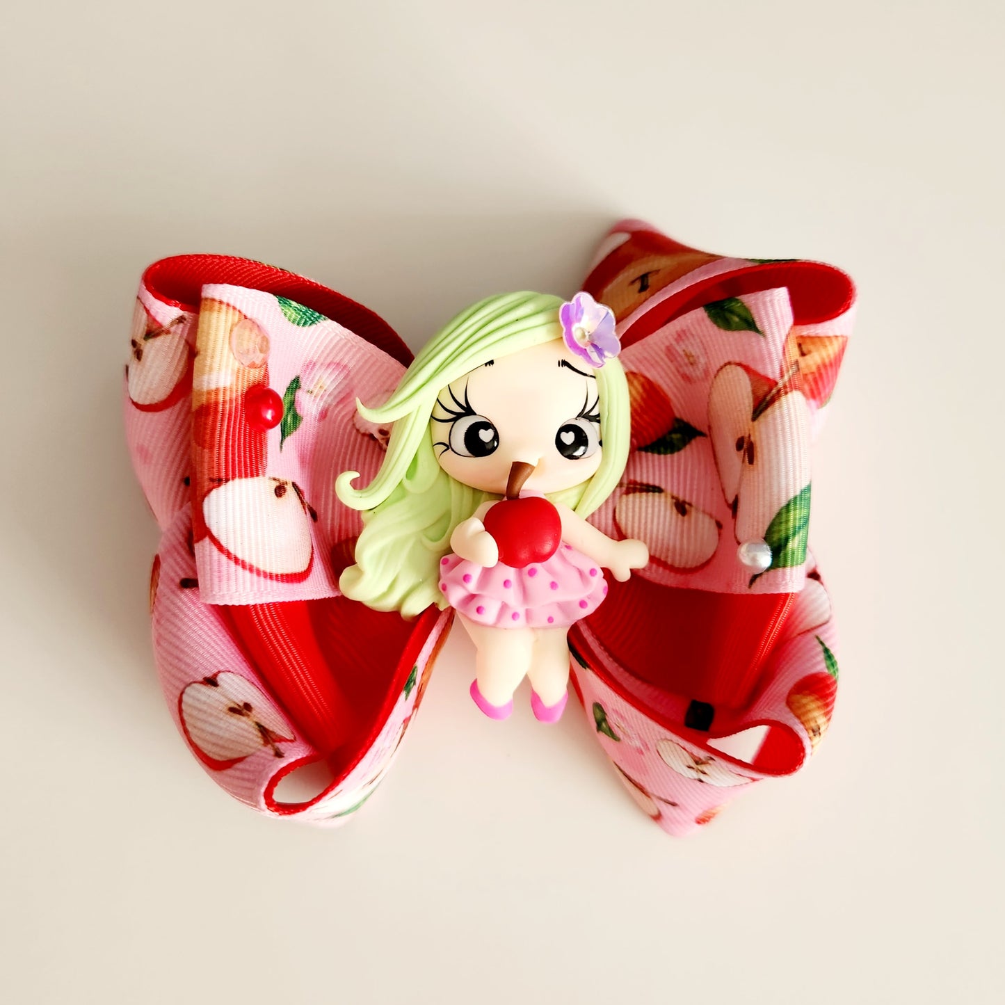 Apple Girl Hair Bow