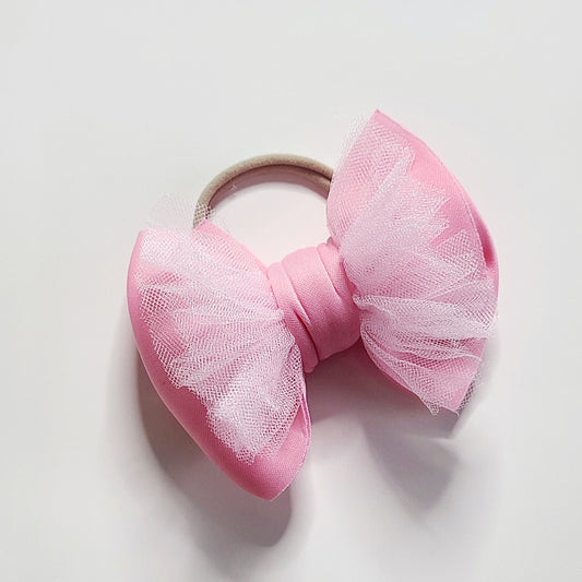 Jumbo Bow Headband - Pink