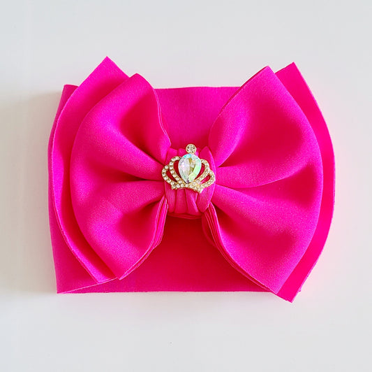 Big Bow Headwrap - Hot Pink