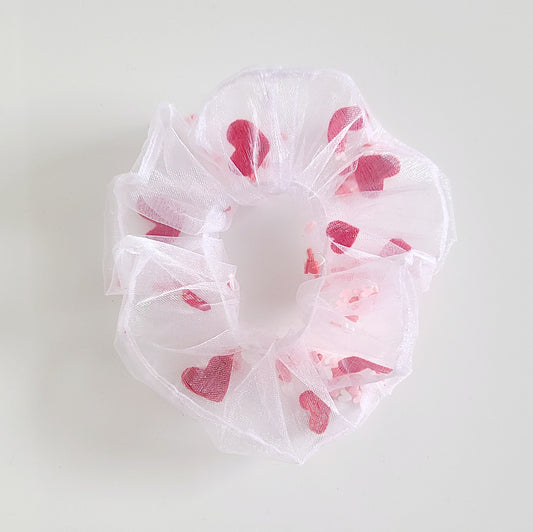 Heart Filled Scrunchie
