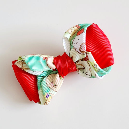 Red Cartoon Hair Bow