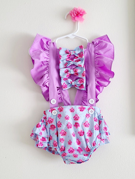 Flowers & Bows Romper