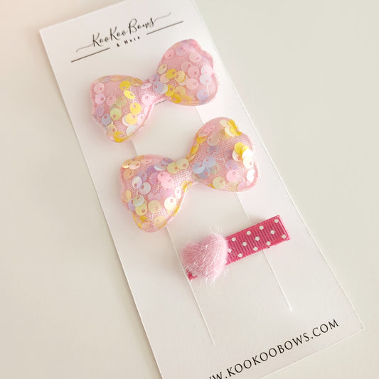Heart Hair Clip Set