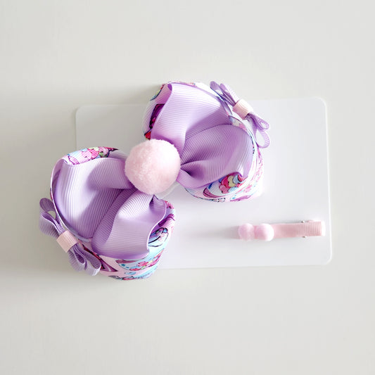 Bubble Gum Hair Bow Set