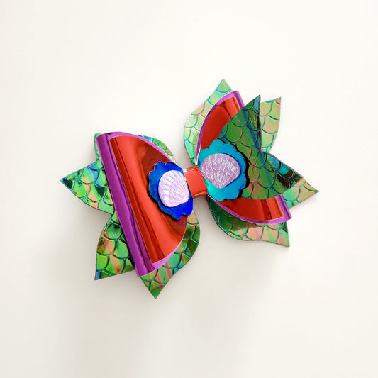 The Little Mermaid Inspired Hair Bow