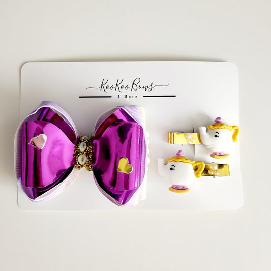 Belle Hair Bow Set
